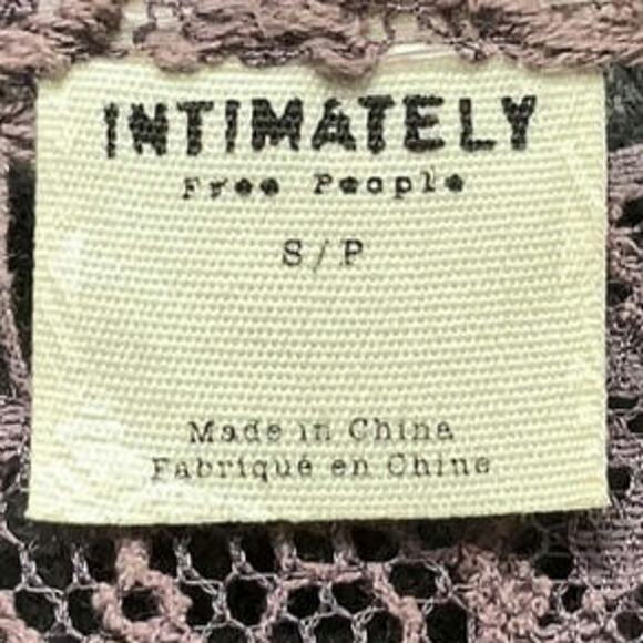 Free People Midnight Blue Purple Peekaboo Small Lace Dress - Picture 6 of 7